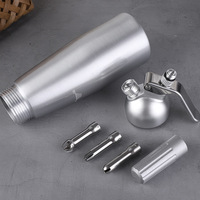 Top vente aluminium crème mousseur pistolet crème fouet professionnel 500ML distributeur de crème fouettée