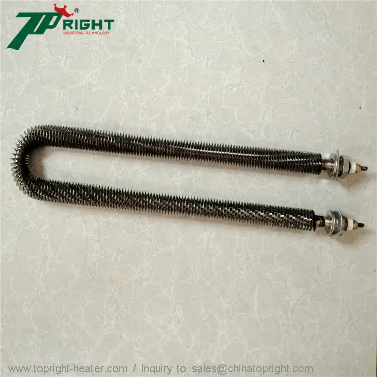 customized industrial electric heating element finned tubular air heater for food dehydrator