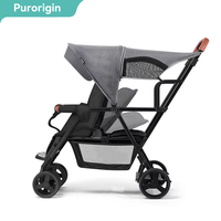 Poussette de voyage pliable légère pour nouveau-nés Purorigin, idéale pour l'avion, poussette double pour bébés, vente en gros à prix abordable