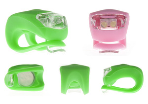Nueva bici rana de silicona impermeable bicicleta LED Aviso de silicona luz montar super brillante luz plegable bicicleta luz de - Product Image 3