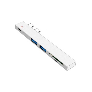 Doonjiey Dual Type C Adapter Dock with <span class=keywords><strong>USB</strong></span> mobile charger hub SD/TF Slot For PC for <span class=keywords><strong>Macbook</strong></span> Pro 13 15 <span class=keywords><strong>Air</strong></span> Mi Pro#T2 - Product Image 6