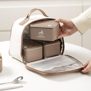 Lonchera Portátil Rectangular de Acero Inoxidable 304 de Una Sola Capa, 1000 ml, Multifuncional, Hermética, Conserva la Frescura y Puede Calentarse - Product Image 6