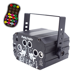 Projecteur LED RGB Magic Ball et Laser Star, Veilleuse à Double Tête DMX512 avec Télécommande pour Fêtes et KTV - Product Image 2