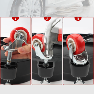 Carretilla para bidones de 5 galones <span class=keywords><strong>con</strong></span> <span class=keywords><strong>ruedas</strong></span>, 360 grados ° Carrito <span class=keywords><strong>con</strong></span> <span class=keywords><strong>Ruedas</strong></span> para Cubos de Lavado de Autos, para Cubos de 2.5 a 5 Galones, <span class=keywords><strong>con</strong></span> Inserto para <span class=keywords><strong>Cubo</strong></span> - Product Image 5