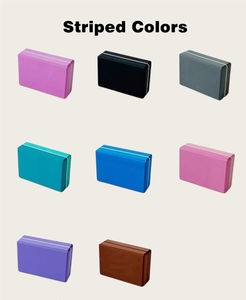 Bloque de <span class=keywords><strong>Yoga</strong></span> Azul de Alta Densidad Personalizado con Logotipo Marrón, <span class=keywords><strong>Ladrillo</strong></span> de <span class=keywords><strong>Yoga</strong></span> Grueso, Bloque de <span class=keywords><strong>Yoga</strong></span> Eva Premium, Kit de Accesorios de Pilates con Logotipo Personalizado al por Mayor - Product Image 1