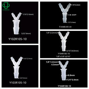 Conector en T Tipo Y de Alta Calidad, Plástico PP de Grado Alimenticio y Médico, Colector de 3 Vías en Espiga - Product Image 5