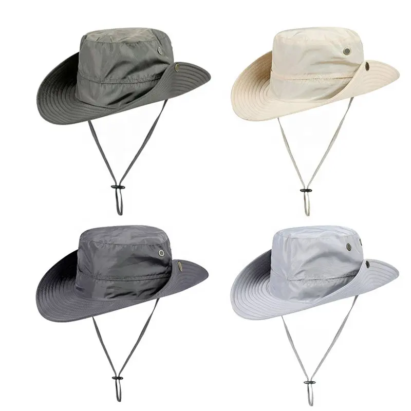 2022 Amazon Hot sale Classic wholesale cotton/polyester ripstop hiking mountain fishing bonnie custom logo bucket fisherman hats