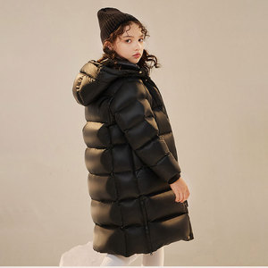 2023 mode vente chaude nouveau noir enfant vestes équestres chaud hiver enfants à capuche blanc duvet de canard bouffant veste manteaux - Product Image 2
