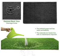 Tapis en gazon artificiel séché personnalisé, gazon artificiel réaliste, pelouse épaisse, résistant aux animaux domestiques, résistant à l'eau, écologique