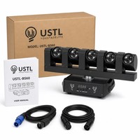 Barre de lumière LED mobile 5x60W RGBW 4-en-1 6x20W avec zoom pixel DMX512 pour scène, DJ, club, concert – Vente directe usine CE RoHS