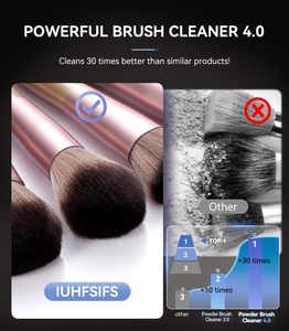 Nettoyeur et sécheur de pinceaux de maquillage électrique automatique, matériau ABS, 2 modes, 10000 tr/min, prise universelle pour usage domestique et commercial - Product Image 4