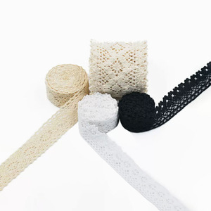 Lacets et bordures fantaisie en tissu de <span class=keywords><strong>mercerie</strong></span> directement de l'usine, coton, crochet, maille, dentelle 3D, broderie - Product Image 1