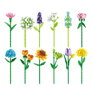 Juego de Bloques de Construcción de Flores, Planta en Maceta con Caja de Regalo, Juego de Ladrillos MOC, Juegos de Bricolaje para Niños, Juguetes Educativos para Niños 9093 - Product Image 1