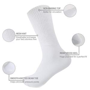 Chaussettes de neuropathie diabétique en coton de conception sans couture Compports - Product Image 5