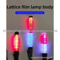 Bâton de signalisation LED fluorescent réfléchissant rechargeable, bâton de secours d'urgence avec sifflet et flash, avertisseur d'incendie portatif