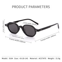Lunettes de soleil vintage unisexes en acétate de tortue, protection UV Lunettes de soleil rétro Lunettes de soleil rondes écaille de tortue