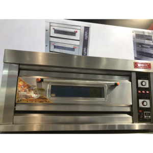 Horno Comercial para Panadería <span class=keywords><strong>de</strong></span> 1 Piso y 2 Bandejas a Gas o Eléctrico para <span class=keywords><strong>Pizza</strong></span>, <span class=keywords><strong>Pan</strong></span> <span class=keywords><strong>de</strong></span> Pita, <span class=keywords><strong>Pan</strong></span> Industrial y Cupcakes para Restaurante y Cocina - Product Image 2