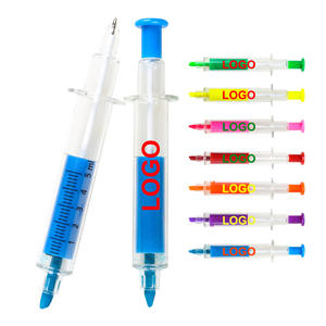 2-in-1 Kunststoff Jumbo Highlighter Pen Set Schräge Pinsels pitze Niedlicher Stil mit Logo Glitter <span class=keywords><strong>Promo</strong></span> Writing 1,0mm Breite - Product Image 1