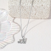 Nuevo Collar Sencillo con Colgante de Caligrafía Religiosa de Alá, Joyería Musulmana Islámica Árabe de Acero Inoxidable, Venta al por Mayor para Mujeres, Eid Ramadán