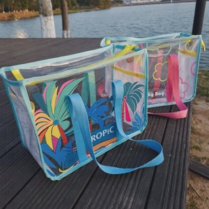 Borsa a Tracolla Trasparente Estiva per Studenti, Borsa da Spiaggia in PVC Personalizzabile, Borsa Cosmetica Portatile per Trucco e Shopping - Product Image 3