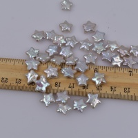 Perles de culture d'eau douce naturelles blanches, baroques, irrégulières, en forme d'étoile à cinq branches, trou traversant, 12 mm, pour bijoux DIY faits à la main