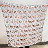 Couverture pour enfants en fibre de bambou respirante Zhengpai, motif patchwork champêtre mignon, douce pour la peau, couverture de crèche, boîte surprise