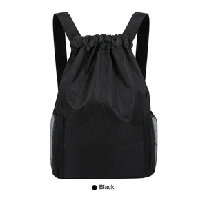 Customizable Portable Fitness Sports Mens Custom Heavy Duty Drawstring Backpack Bag for <strong>Basketball</strong> Training Marathon Advertising - Product Image 1