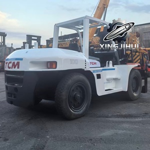 รถยก TCM FD100Z8 10 ตัน รถยกมือสองจากญี่ปุ่น 10 ตัน เครื่องยนต์ Isuzu 6BG1 รถยกใช้แล้ว รถยกใช้น้ำมันเชื้อเพลิง 4500 มม. 10000 กก. - Product Image 5