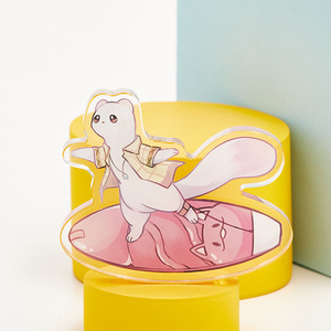 Wholesale Custom New Design Pink Acrylic Pinwheel Standee Plastic Crafts with Character of an Angel