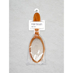 Customizable Round <b>Wood</b> and Iron Cushion <b>Hair</b> <b>Brush</b> L with Bristle and Nylon Material Anti-Static Feature for Salon Styling - Product Image 1