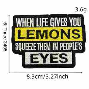 แพทช์ปักลายการ์ตูนคำศัพท์ภาษาอังกฤษชุดคณิตศาสตร์  ทำจากโพลีเอสเตอร์รักษ์โลก สำหรับตกแต่งเสื้อผ้า หมวก กระเป๋า - Product Image 6