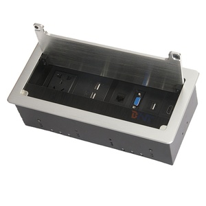 Xây dựng trong bàn chải bàn dây Grommet lật Bìa Ổ cắm điện/hội nghị Bảng đa phương tiện ổ cắm hộp - Product Image 1