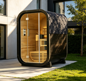 Sauna de Vapor Interior de Madera Sólida de Cedro Rojo Ecológica y de Calentamiento Rápido, para 1-2 Personas, Alivio del Dolor, Purificación Corporal, 3 Años de Garantía - Product Image 1