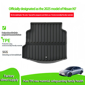 แผ่นรองท้ายรถยนต์ TPE รักษ์โลก สำหรับ <span class=keywords><strong>Nissan</strong></span> N7 2025 กันน้ำ ป้องกันรอยขีดข่วน ออกแบบพอดีสำหรับพื้นที่เก็บสัมภาระด้านหลัง - Product Image 2