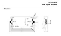 Penguat Sinyal 0.9G 4W Baru 4000mW Bidirectional 915MHz 35dBm Penguat Daya Nirkabel BSX092036