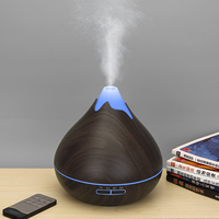 Diffuseur d'arômes ultrasonique en plastique écologique de haute qualité, 500 ml, rechargeable, contrôlé par application, lumières LED de nuit à 7 couleurs, pour table