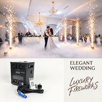 Machine à feux d'artifice à étincelles froides DMX512 avec télécommande sans fil, équipement spécial pour DJ, fêtes, mariages et événements