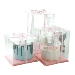 Usine De Luxe Gâteaux Boîte Conception Libre En Gros <span class=keywords><strong>8</strong></span> 10 12 Pouces Blanc Noir Rose Cuisson Ronde Emballage Vente avec Logo Boîtes À Gâteau - Product Image 2