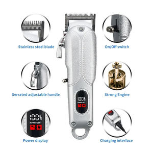 Cortapelos para Hombre, Set de Cortapelos y Recortadoras, Cortapelos de Barbero, Recortadora de Pelo Eléctrica con Caja, Regalos para Hombre, Plateado - Product Image 6