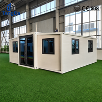 Maison préfabriquée modulaire de luxe de 20 pieds, facile à assembler, pour hôtel et hôpital, maisons extensibles