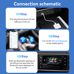U2W <span class=keywords><strong>Mini3</strong></span> ODM OEM Adaptador inalámbrico Carplay Smart Box AI Box cableado a inalámbrico 26G carlink 30 mini para <span class=keywords><strong>Apple</strong></span> iPhone - Product Image 4