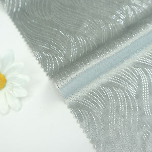 סיטונאי פוליאסטר ספנדקס נצנצים מתיחה קוריאה חומרי בגדי קטיפה רגילה בד לנשים שמלות ואימונית - Product Image 4