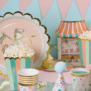 DAMAI New Design Kid Baby Happy Birthday Party Plate Cup Pack Favors Set Fun Fair Party Paper Plate Tableware Set - Product Image 1