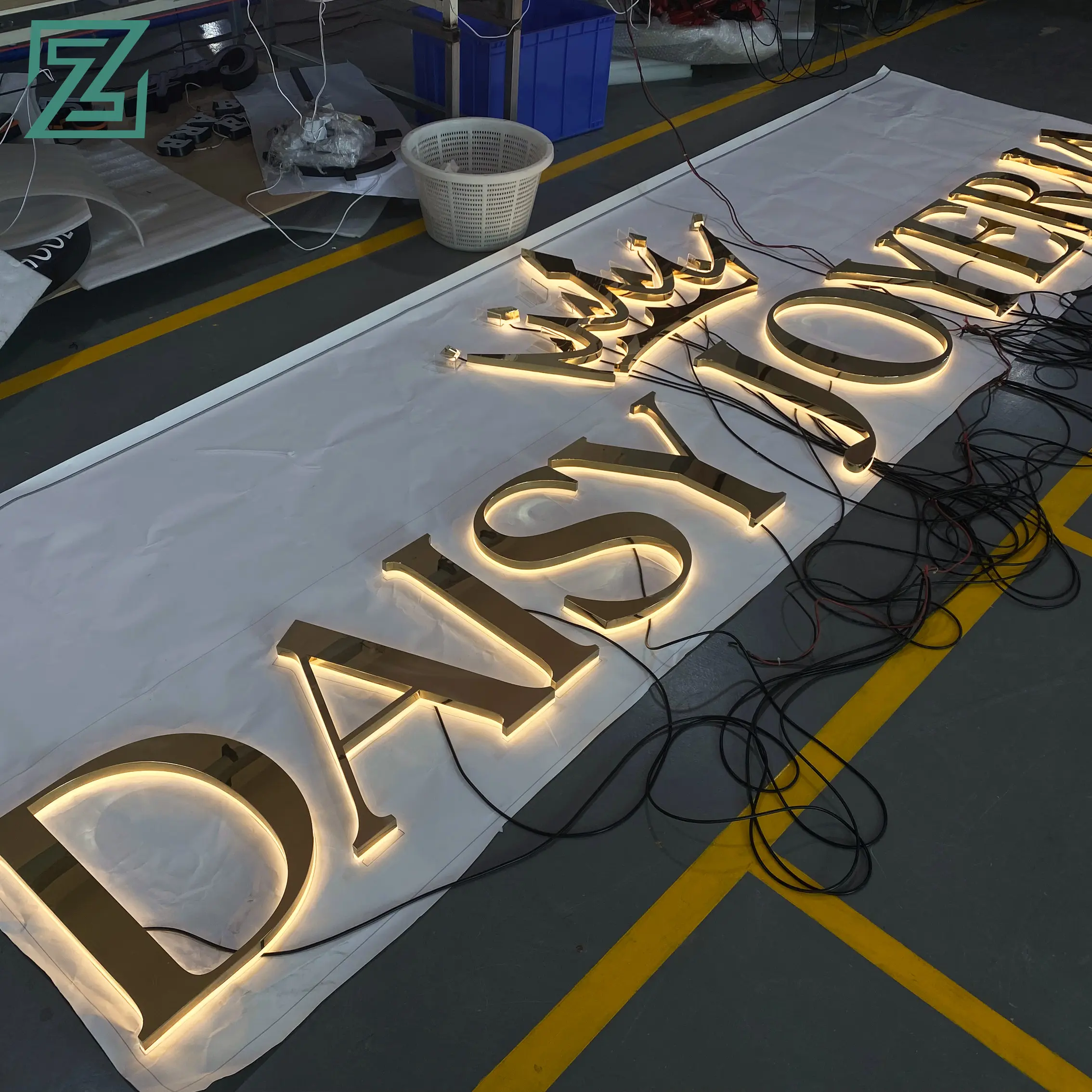 Laser Cutting Acrylic Letters Sign for Company Logo e Reception Signs Salon Sign