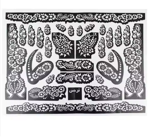 Professional Food Temporary Arabic Design De Por Atacado Pakistan Mehndi <strong>Henna</strong> <strong>Tattoo</strong> Stencil Sticker <strong>Kit</strong> - Product Image 1