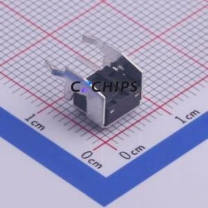 TS-1002N-04526 Tactile Switch Through hole,6x7.5mm Switch Single Pole Single Throw Round Button Right Angle Insert 7.5mm - Product Image 2
