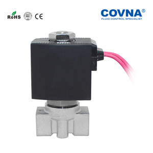 Vanne solénoïde à eau COVNA à expédition rapide HK-02 DN8 2 voies 12V DC normalement fermée en acier inoxydable pour pression d'air - Product Image 6