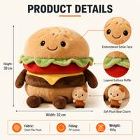 Peluche personnalisée à motifs, en tissu de haute qualité, personnage adorable pour souvenir de fête d'anniversaire et décoration