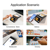 Noryox NB80 Soft POS, Tableta Android 14 Todo en Uno de 8 Pulgadas, Inalámbrica, 4G+WiFi, con Impresora Térmica NFC y Escáner de Código de Barras para Tiendas de Abarrotes