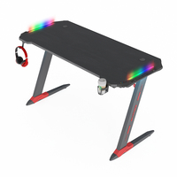 Lampe LED RGB Yizhuo convertible grande taille pour e-sport, bureau, PC gaming, construction métallique en forme de Z, design compact pour utilisation informatique